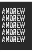 Name ANDREW Journal Customized Gift For ANDREW A beautiful personalized: Lined Notebook / Journal Gift, Notebook for ANDREW,120 Pages, 6 x 9 inches, Gift For ANDREW, Personal Diary, ANDREW, Personalized Journal, Family No