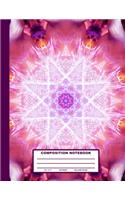Composition Notebook: Pink Mandala Cover Design - College Ruled - 120 Blank Lined Pages - 8.5" X 11" - Matte Finished Soft Cover