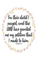 For This Child I Have Prayed