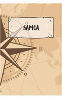 Samoa: Liniertes Reisetagebuch Notizbuch oder Reise Notizheft liniert - Reisen Journal für Männer und Frauen mit Linien