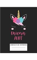 Composition Notebook: Magical Rainbow Unicorn Soft Glossy Cover Unicorns Kids Wide Ruled Blank Lined Journal Paper 7.5 x 9.25 Inches 110 Pages