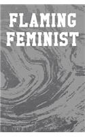 Flaming Feminist: Guitar Tab Notebook 6"x9" 120 Pages