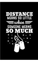 Distance Means So Little: Deployment Gifts for Boyfriend, Military Deployment Going Away Gifts, Gifts for Deployed Soldiers, Small Journal