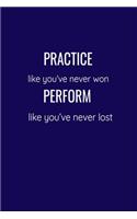 PRACTICE like you have never Won - PERFORM like you have never Lost
