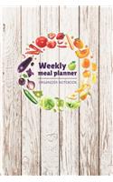 Weekly Meal Planner Organizer Notebook: Old White Wooden - 2020 Meal Planner - Healthy Meal Planner - Food Journal - Happy Meal Planner and Shopping List - Meal Tracker Journal - For Ketog(4 Daily Meal Planner)