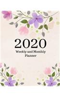 2020 Weekly and Monthly Planner