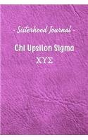 Sisterhood Journal Chi Upsilon Sigma