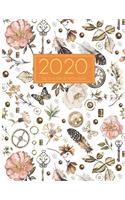 2020 Monthly Weekly Bill Tracker Journal Notebook - Personal Finance Savings Money Budgeting Book: Flower With Keys Cover; Budget Planning Paying Organizer; Home Finance And Bill Organizer; Financial Planner Organizer Budget Book
