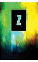 Monogram "Z" Notebook: Blank Journal Diary Memoir Log Logue(26 Tropo One 150 Lined)
