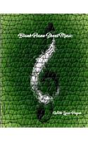 Blank Piano Sheet Music with Lyric Pages