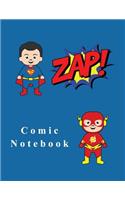 Comic Notebook: Mini Superheroes Blank Comic Book Templates