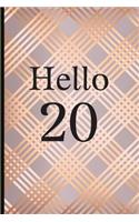 Hello 20: A Beautiful 20th Birthday Gift and Keepsake to Write Down Special Moments