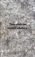Religious Journal 6th Commandment Traditional Stone: (notebook, Diary, Blank Book)