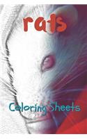 Rat Coloring Sheets: 30 Rat Drawings, Coloring Sheets Adults Relaxation, Coloring Book for Kids, for Girls, Volume 3
