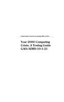 Year 2000 Computing Crisis: A Testing Guide Gao/Aimd10121