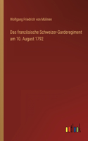 Das französische Schweizer-Garderegiment am 10. August 1792