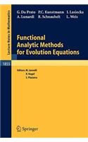 Functional Analytic Methods for Evolution Equations