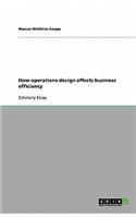 How operations design affects business efficiency