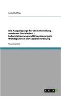 Die Ausgangslage für die Entwicklung moderner Sozialarbeit - Industrialisierung und Urbanisierung als Wendepunkt in der sozialen Ordnung: (German)