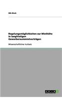 Regelungsmöglichkeiten zur Miethöhe in langfristigen Gewerberaummietverträgen: (German)
