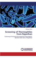 Screening of Thermophiles from Rajasthan