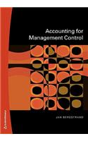 Accounting for Management Control