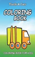 Trucks and Cars Coloring Book for Kids