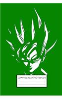 Composition Notebook: DBZ Son Goku Dragon Ball Super Z Soft Glossy Cover College Ruled Lined Pages Book for Boys 6 x 9 Inches 110 Pages: Paperback
