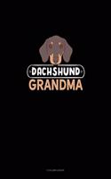 Dachshund Grandma: 3 Column Ledger