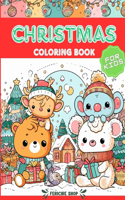 Christmas Coloring Book for Kids: 40 cute christmas illustrations to color for children