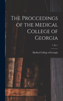 Proccedings of the Medical College of Georgia; 7, no 1