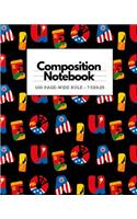 Wide Ruled Composition Notebook: Super Hero back to school student notebook or journal makes a great gift for kids, girls, boys and teachers for the classroom experience.