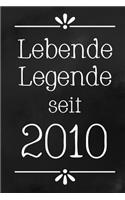 Lebende Legende 2010: DIN A5 - 120 Seiten Punkteraster - Kalender - Notizbuch - Notizblock - Block - Terminkalender - Abschied - Geburtstag - Ruhestand - Abschiedsgeschen