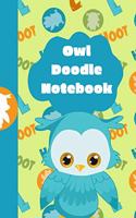 Owl Doodle Notebook: Cute Owl Doodling Journal is a 6X9 102 Page Diary For: Anyone that loves Owls and Doodling. Makes a Great Cute Gift For Girls and Boys.