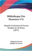 Bibliotheque Des Memoires V31