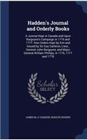 Hadden's Journal and Orderly Books