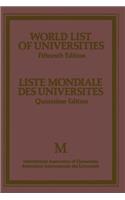 World List of Universities / Liste Mondiale Des Universites