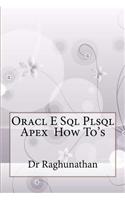 Oracl E SQL Plsql Apex How To's