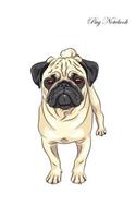Pug Notebook Record Journal, Diary, Special Memories, To Do List, Academic Notepad, and Much More