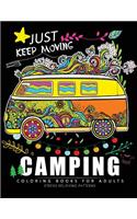 Camping Coloring Book for Adults: Relaxing Coloring Book For Grownups