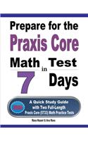 Prepare for the Praxis Core Math Test in 7 Days