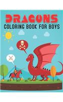 Dragons Coloring Book for Boys