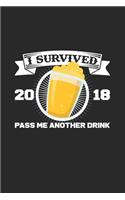 I survived 2018: 6x9 New Year's Eve - grid - squared paper - notebook - notes