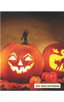 Dot Grid Notebook: Halloween Book, Work Book, Planner, Dotted Journal, Dot Matrix, Sketch Book, Math Book, 5mm Dots- 104 pages (Dot paper)