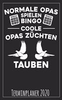 Normale Opas spielen Bingo Coole Opas züchten Tauben Terminplaner 2020