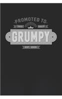 Promoted To Super Quality Grumpy Est. 2020: Family life Grandpa Dad Men love marriage friendship parenting wedding divorce Memory dating Journal Blank Lined Note Book Gift