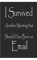 I Survived Another Meeting that Should Have Been an Email Notebook Journal