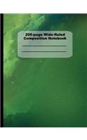 200-Page Wide Ruled Composition Notebook