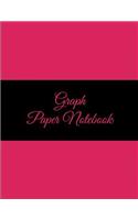 Graph Paper Notebook: Pink Color Book, 8.5" X 11" Square Blank Quad Ruled 1/4" Inch Graph Paper, Blank Graph Paper Composition Books