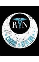 RN Caring & Healing: Nurse Journal, Nurse Practitioner Journal, Nursing Notebook, 200 Pg Lined Paper, 8.5 X 11.